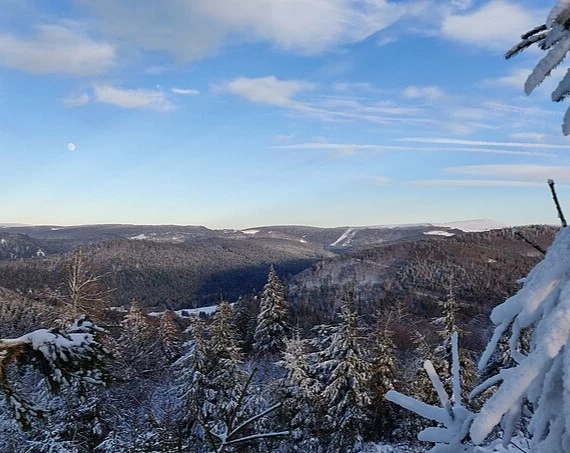 Vue sur le Hohneck depuis la Mauselaine à Gerardmer
