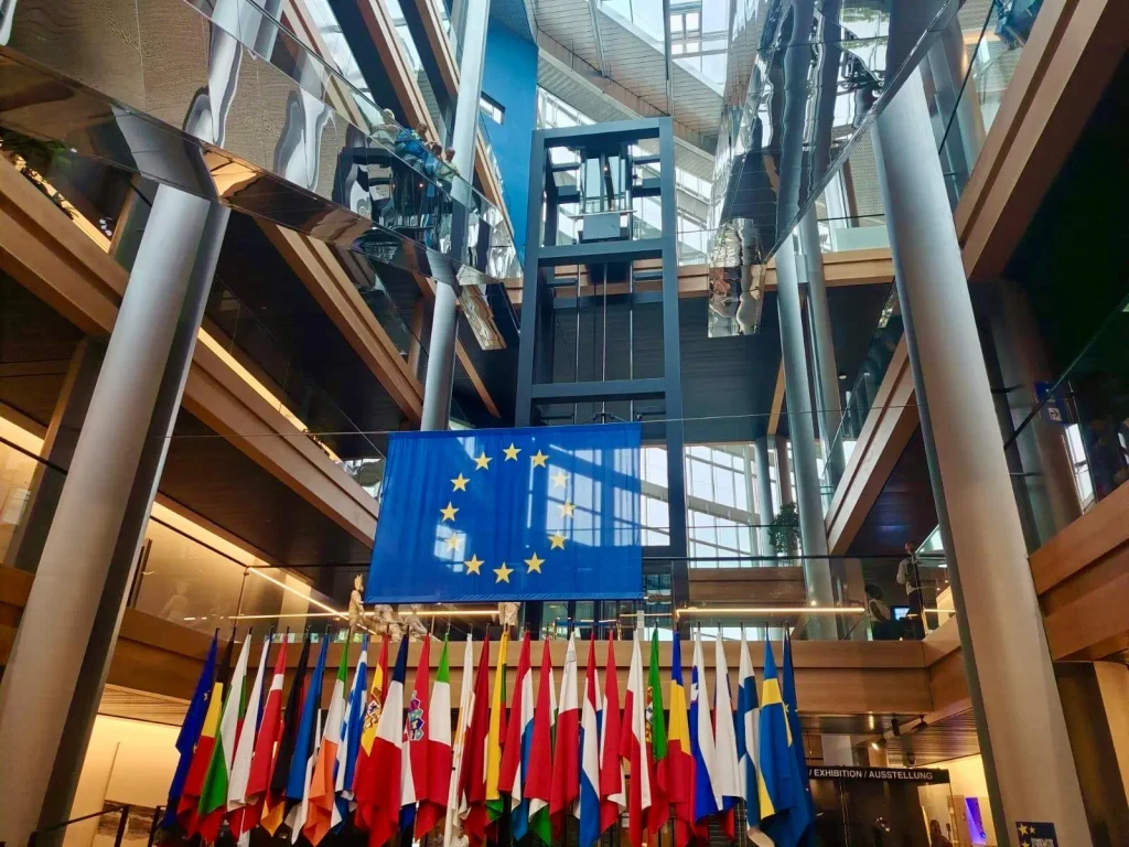 Intérieur du Parlement européen à Strasbourg