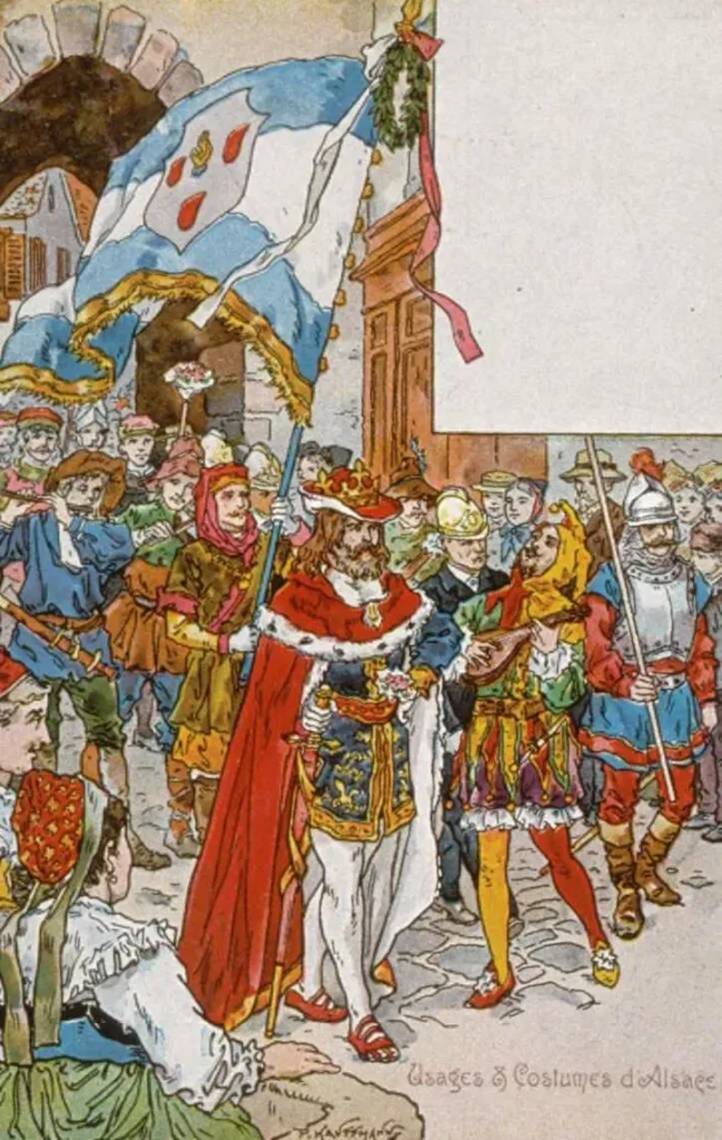 Le Pfifferdaj, fête traditionnelle des Ménétriers de Ribeauvillé.