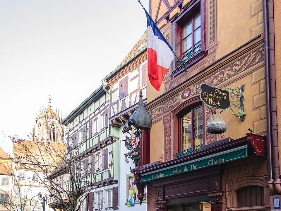 Façade typique dans le centre ville
